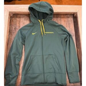 Nike university of Oregon ducks zip up hoodie hooded sweatshirt